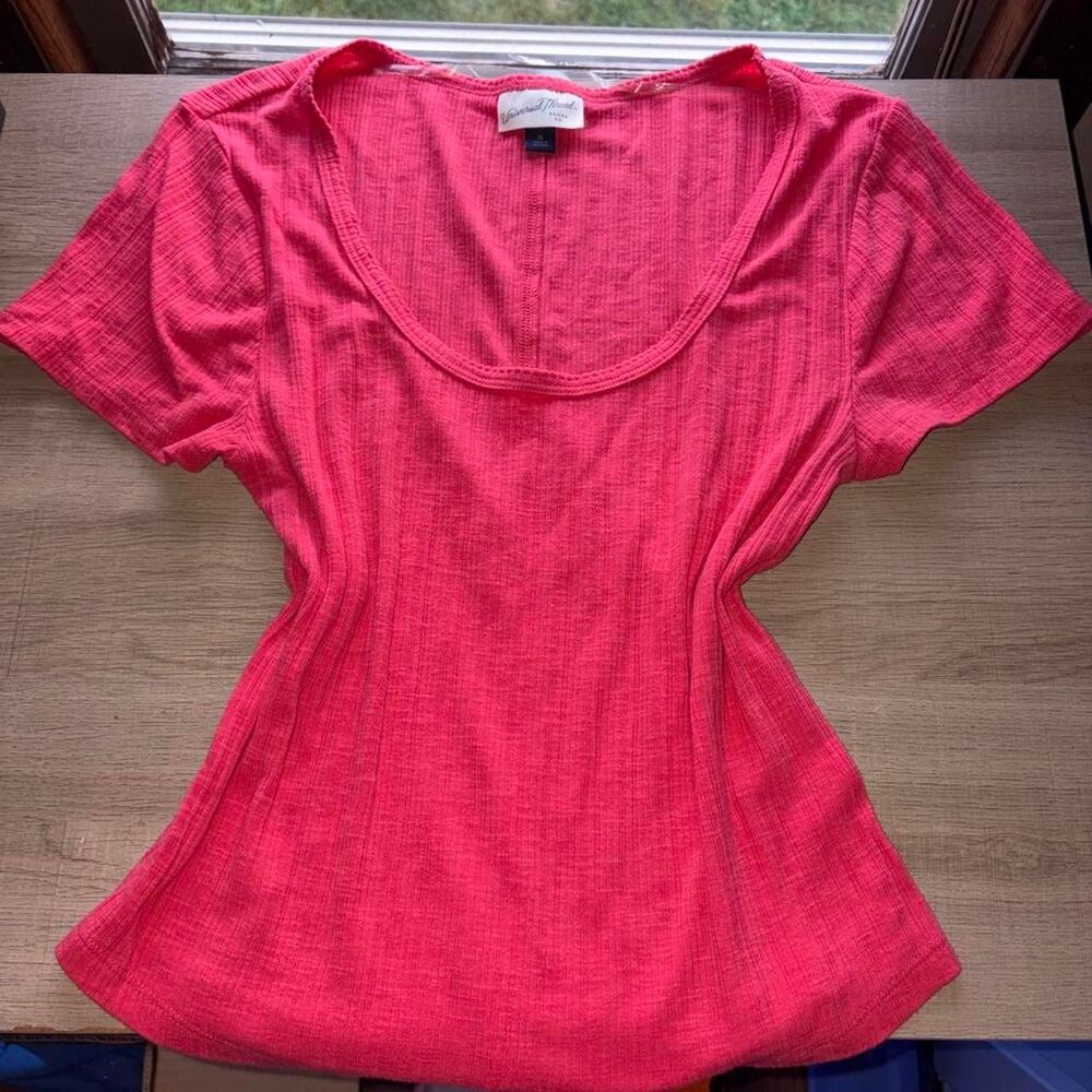 Universal-thread Women's Pink and Red Blouse